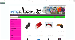 Desktop Screenshot of kitefabrik.de